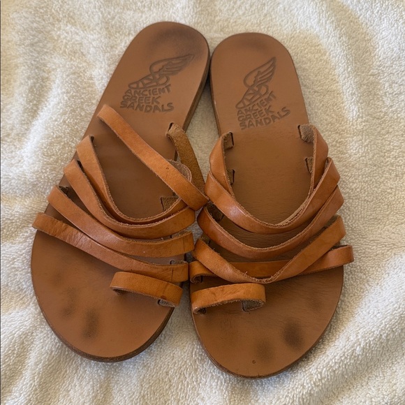 Ancient Greek Sandals Shoes - Ancient Greek Sandals Women's Brown Strappy Sandals